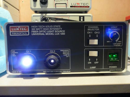 Luxtec fiberoptic 1150 light source - dual channel for sale