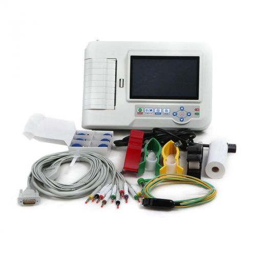 Ce fda tft 7&#039;&#039; portable digital 6-channel electrocardiograph ecg ekg machine for sale