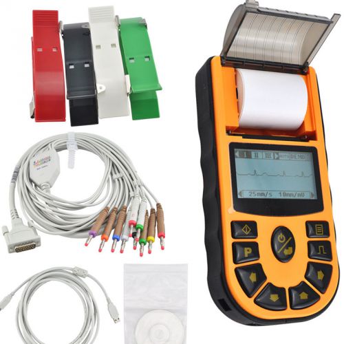 1-channel Digital Handheld Electrocardiograph ECG /EKG Machine + Software