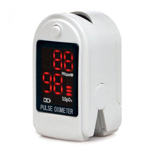 FDA Fingertip Pulse Oximeter, Blood Oxygen, Spo2 Monitor Oximetry LCD 50DL WHITE