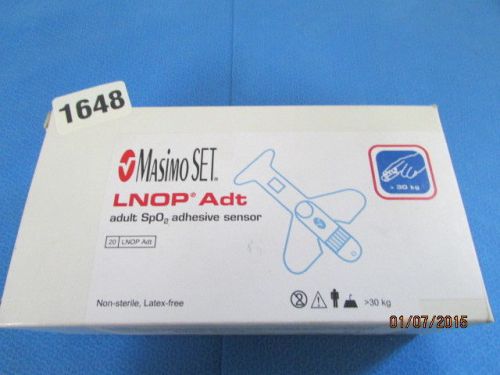 NEW Masimo Set LNOP Adt Adhesive Sensor SPO2 Patient Monitoring 1648
