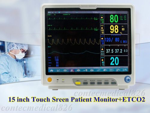 Contec,touch screen icu patient monitor with etco2,cms9200 plus+etco2,6 paramete for sale