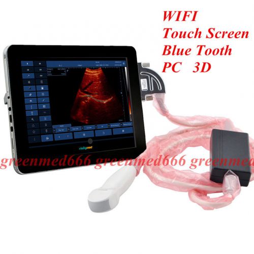Hd upad full digital b&amp;w touchscreen ultrasound scanner +micro-convex probe wifi for sale