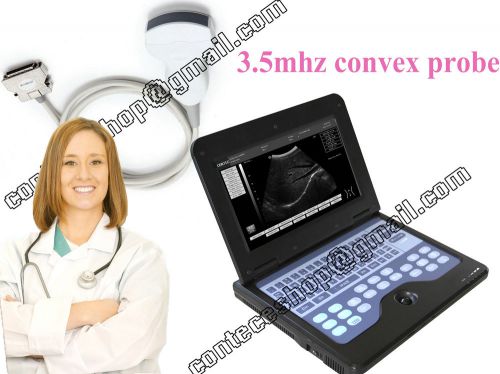 Ce laptop b ultrosound scanner with 3.5mhz convex probe, contec factory promotio for sale