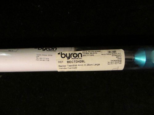 Byron Becker Teardrop 4mm x 26cm large handle Cannula BECTD426L