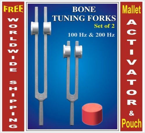 Weighted Torn Ligament Muscle Pain Healing Tuning Forks +Pouches+Activator