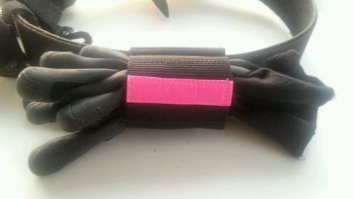 Pink reflective ems, emt, paramedic, police, rescue horizontal work glove holder for sale