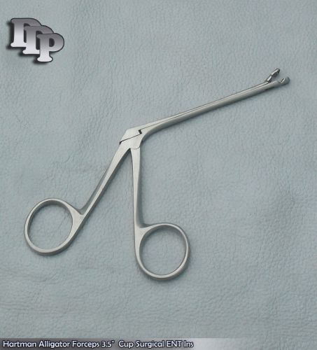 Hartman Alligator Cup-Shape Forceps 3&#034; (7.6) 3 mm cup Surgical Instruments