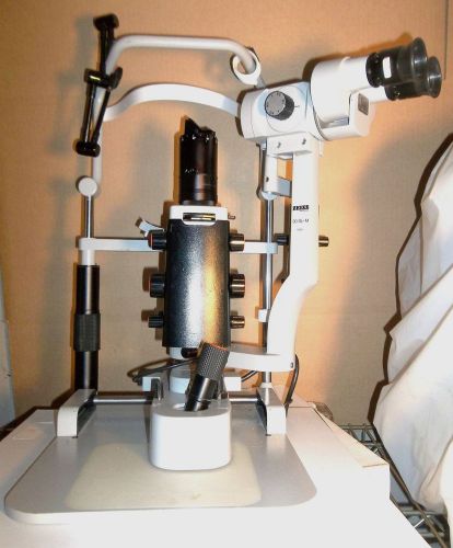Zeiss 30-sl-m slit lamp with tonometer... includes stand mount table for sale