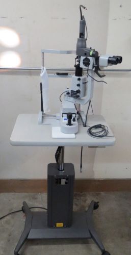 Zeiss SL130 slit lamp with power table, laser hardware, good conditon, guarantee