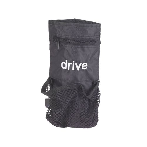 Drive Medical Deluxe Universal Cane Crutch Nylon Pouch, Black, 10 x 5 x 1 Inches