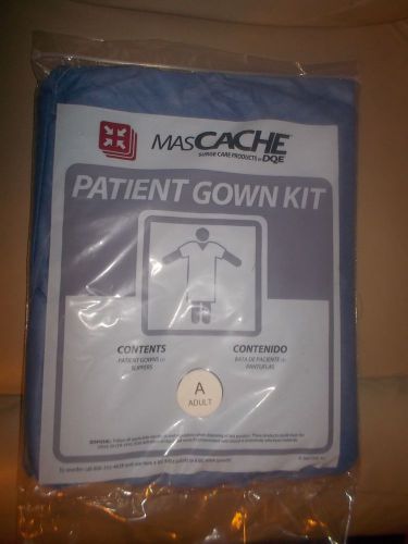 NEW SEALED Hospital gown Disposable Patient Gowns 2 Gowns, 2 Slippers Adult