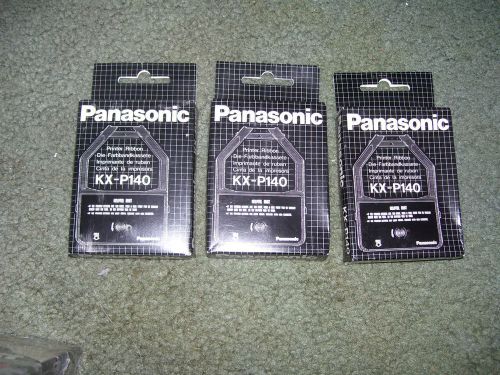 3 pc Lot Genuine Panasonic KX-P140 Black Printer Ribbons
