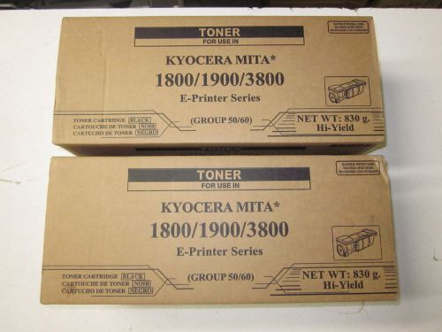 NEW Compatible Kyocera Mita 1800 1900 3800 (2pk) High Yield Toners TK-60