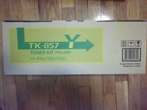 Kyocera Mita Genuine TK-857Y Yellow Toner Kit TASKalfa TA-400ci, 500ci, 552ci