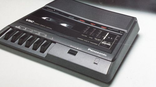 Panasonic RR-830 Desktop Cassette Transcriber / Recorder with Foot Pedal