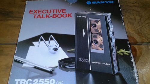 Sanyo Executive Talk Book Cassette Recorder Dictation TRC 2550 - Made in Japan
