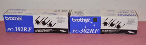 2 brand new genuine brother pc-302rf boxes 2 refill rolls each total of 4 rolls! for sale