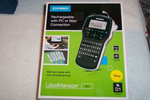 DYMO LABEL MANAGER 280 Electronic Label Maker w/ Rechargeable Battery - New