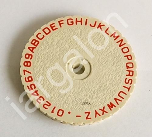 DYMO Type Wheel 2-7/16&#034; 150 for Embossing Label Maker USED Letter