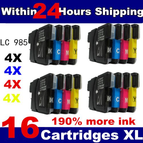 16 ink cartridges LC985 Compatible for Brother DCP &amp; MFC Printers