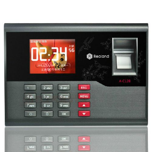 TFT Clock Employee Biometric Time Recording USB Fingerprint Attendance Machine