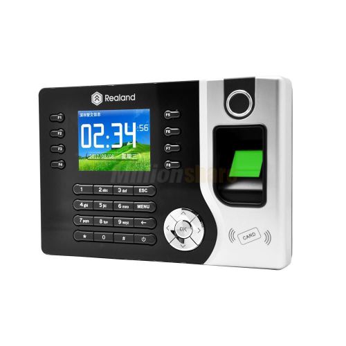 Biometric fingerprint attendance time clock + id card reader + tcp/ip + usb us for sale