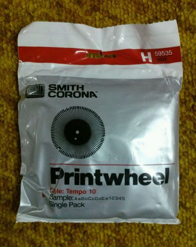 NEW SMITH CORONA H Series Printwheel H 59535 1037 Tempo 10