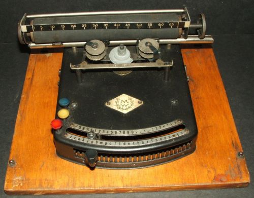 MW (Gudka style) Typewriter All Original, All As Found  German?