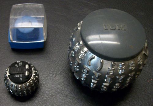 Ibm selectric typewriter ball font 12 and typewriter desk paper clip holder for sale