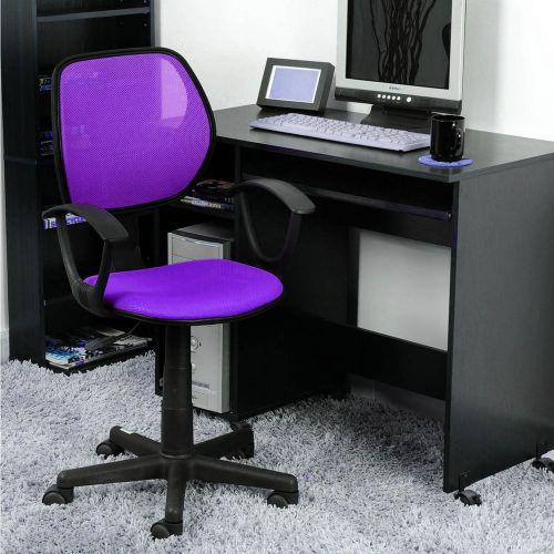 New Comfortable Mesh Seat Fabric Chrome Executive Office Computer Desk Chair