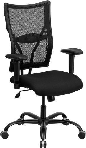 Hercules series 400 lb. capacity big &amp; tall black mesh office chair for sale