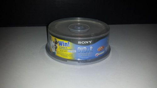 DVD+Recordable 25 pack Sony 1x-8x speed 120 min4.7gb new