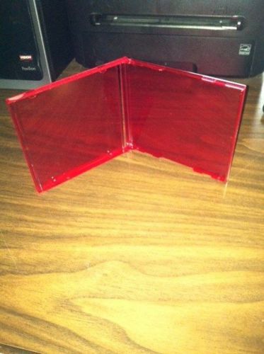 100 STANDARD CD JEWEL CASES, RED NO TRAY BL100 RED