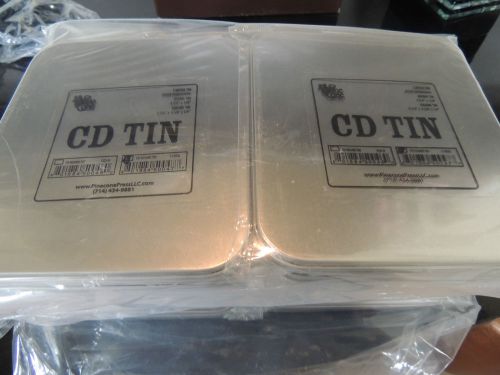 18 new square tin cd dvd case  no insert inside dimension, 5 1/4x4 5/8x1/4 &#039; for sale