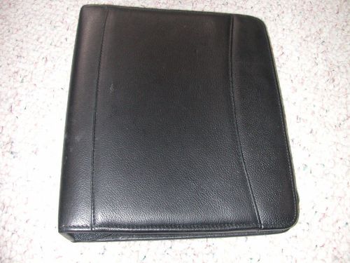 Franklin Covey Black Genuine Leather Classic Binder 7-ring Planner organizer