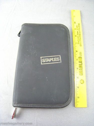 Staples Zippered Notebook Case W/Pen