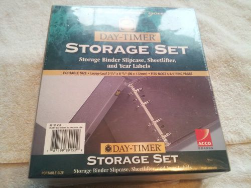 Day-Timer Storage Set Binder Slipcase, Sheetlifter, and Year Labels #89155