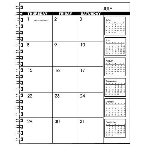 AT-A-GLANCE® Three/Five-Year Monthly Planner Refill, 9 x 11, White, 2019