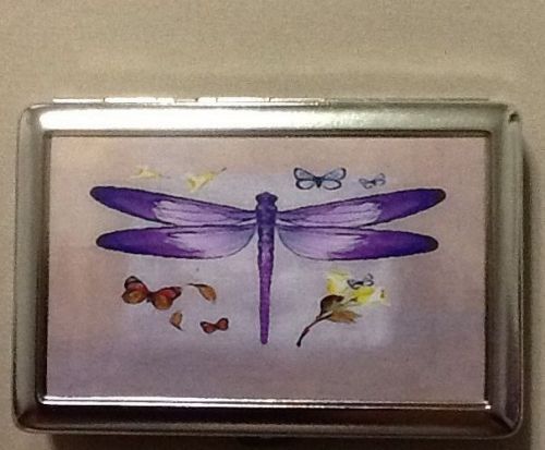 Purple Dragonfly Card Case