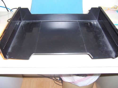6 black letter size sideload trays Tenex model # 18000...great organizing desk