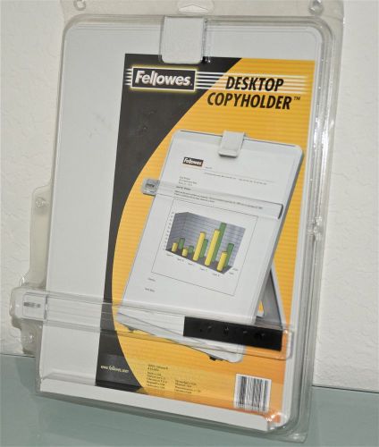 FELLOWES DESKTOP COPYHOLDER line guide adjustable letter platinum non-magnetic