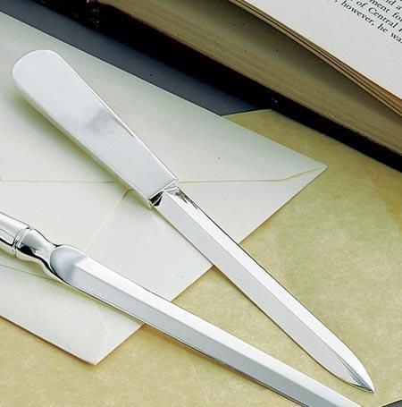 Personalized Engraved Silhouette Style Shiny Nickel Plated Letter Opener