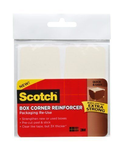 Scotch Sturdy Seam Corner Reinforcers - Durable - 24 / Pack - Clear (RUCR24)