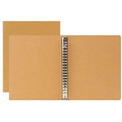 MUJI Moma Recycled paper binder A5 20 hole Beige from Japan New