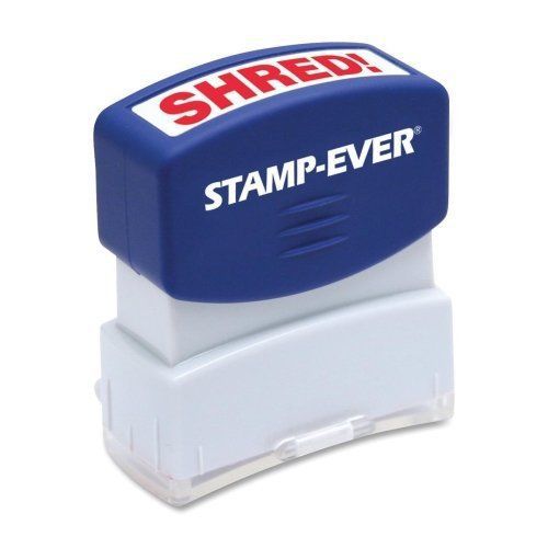 U.s. Stamp &amp; Sign Pre-inked Stamp - Shred Message Stamp - 0.56&#034; X (uss5966)