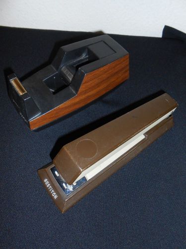 BOSTICH STAPLER*USA &amp; SANDED SCOTCH TAPE DISPENSER*PRO QUALITY*HEAVY WEIGHT