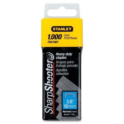 Stanley sharp shooter heavy duty 3/8&#034; staples 1000pk - bostra706t free shipping for sale