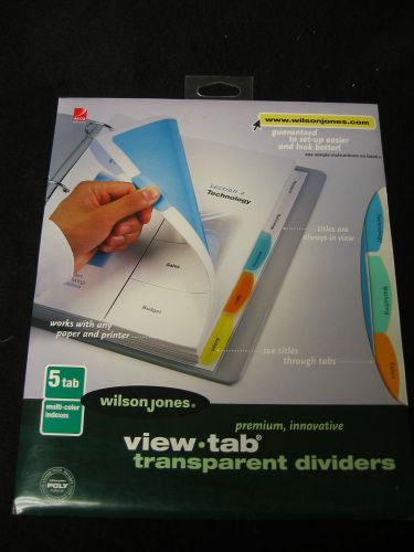 Wilson Jones View-Tab Transparent Divider - WLJ55065 (011114-007)