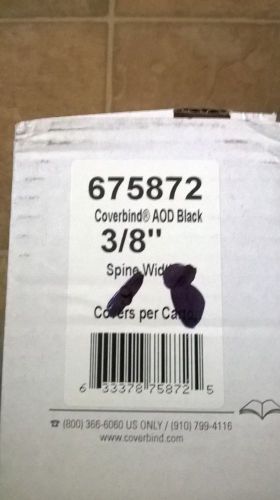 Coverbind 3/8&#034; Black Ambassador On Demand Hard Covers 9pk - 675872 Free Ship